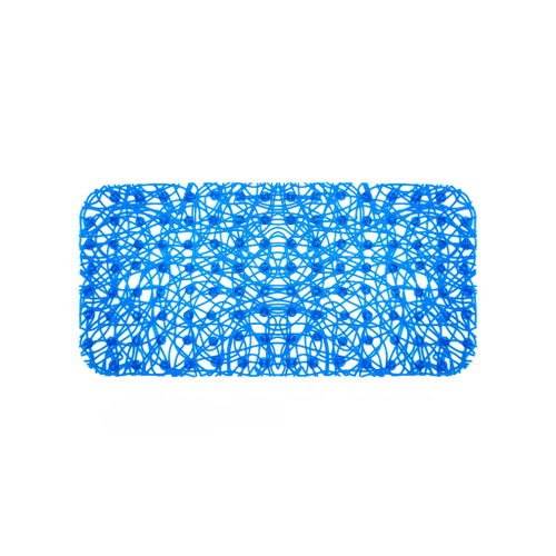 Коврик 72х35 на присосках "Паутинка" синий