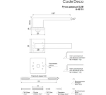 Ручки дверные Code Deco Slim H-30115-A-CR