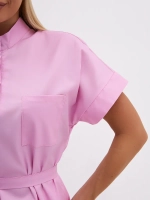 медицинская рубашка блузка для медиков розовая