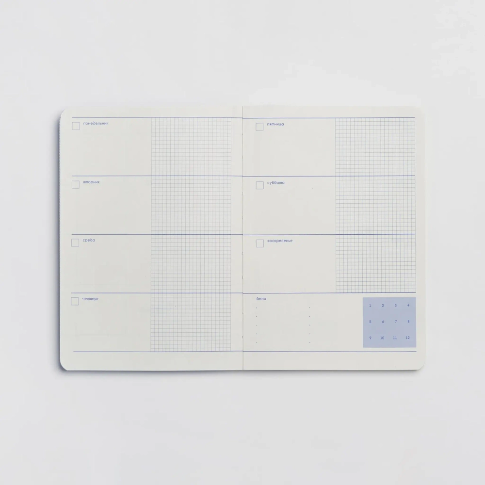 Еженедельник Squares A5 Classic Blue