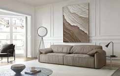 Четырехместный диван Sove, 285 см, бежевый