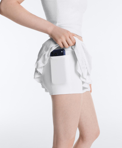 Oysho Короткая юбка Comfortlux с вышивкой, белый