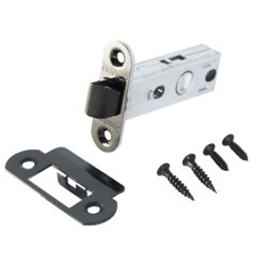 Защелка АЛЛЮР АРТ L45-8 R18 BN черный никель, овал. торц.планка 18мм б/ручек     / 11577