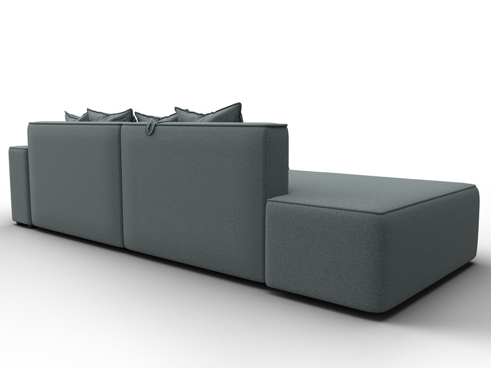 Диван угловой Лига-079 угол правый РОГОЖКА Амур 07 серый