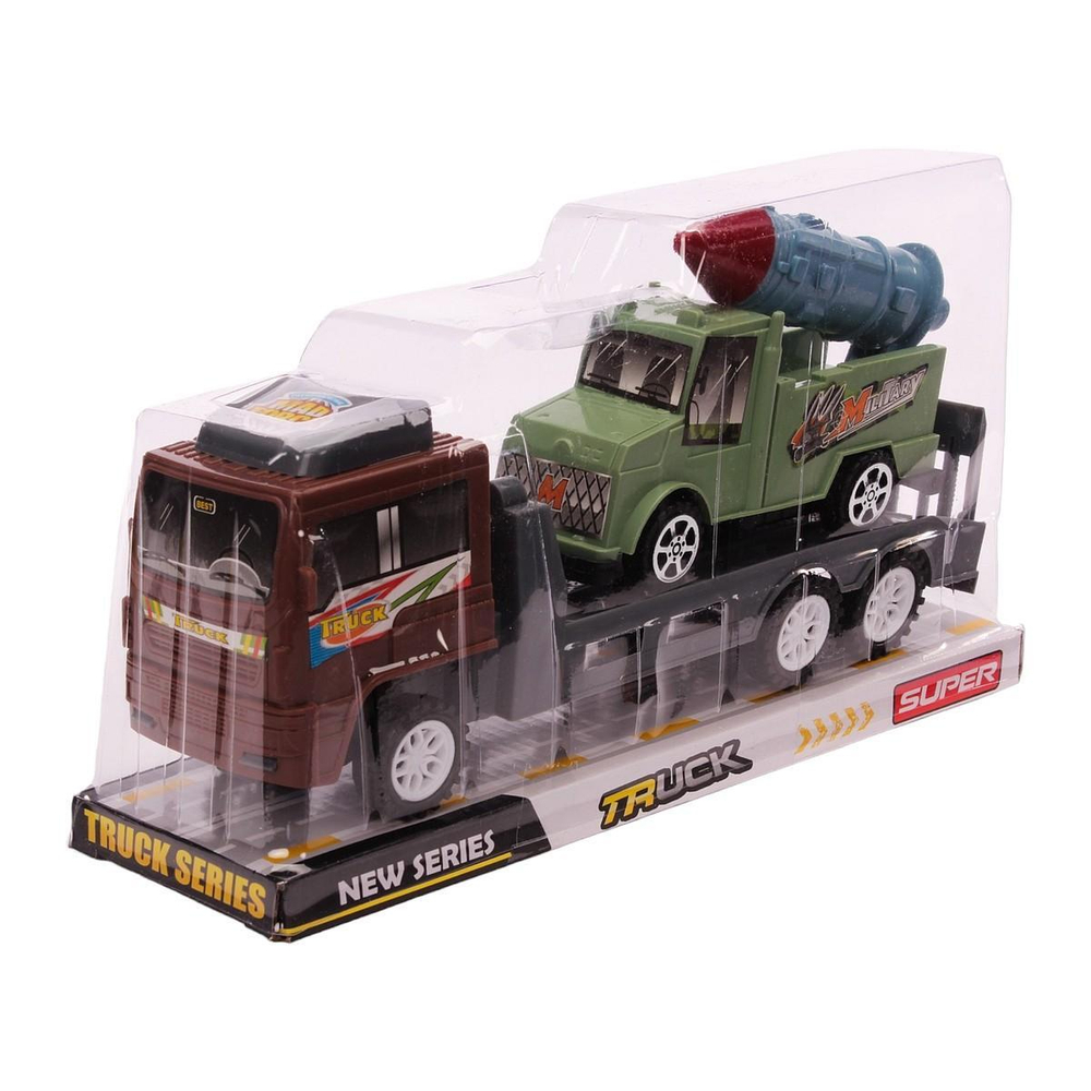 Автовоз Военный ин. +машина, ПК 188-12