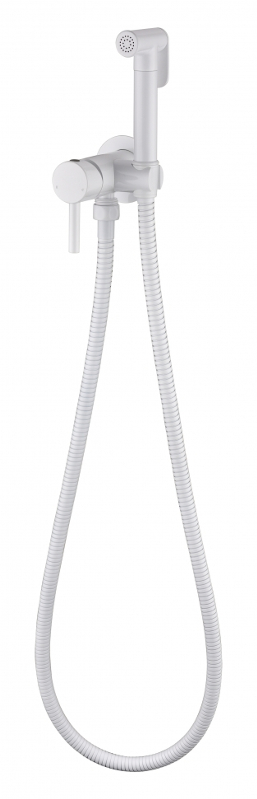 Смеситель встраиваемый с гигиеническим душем Grocenberg GB001 Белый