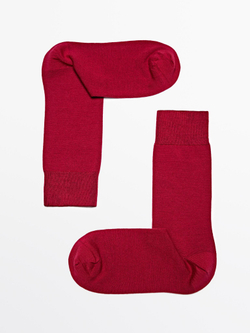 Massimo Dutti Носки из смесовой шерсти, красный