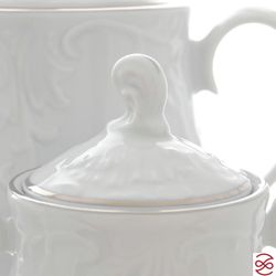 Чайный сервиз Repast Rococo с платин.полос.(15 предметов на 6 персон)