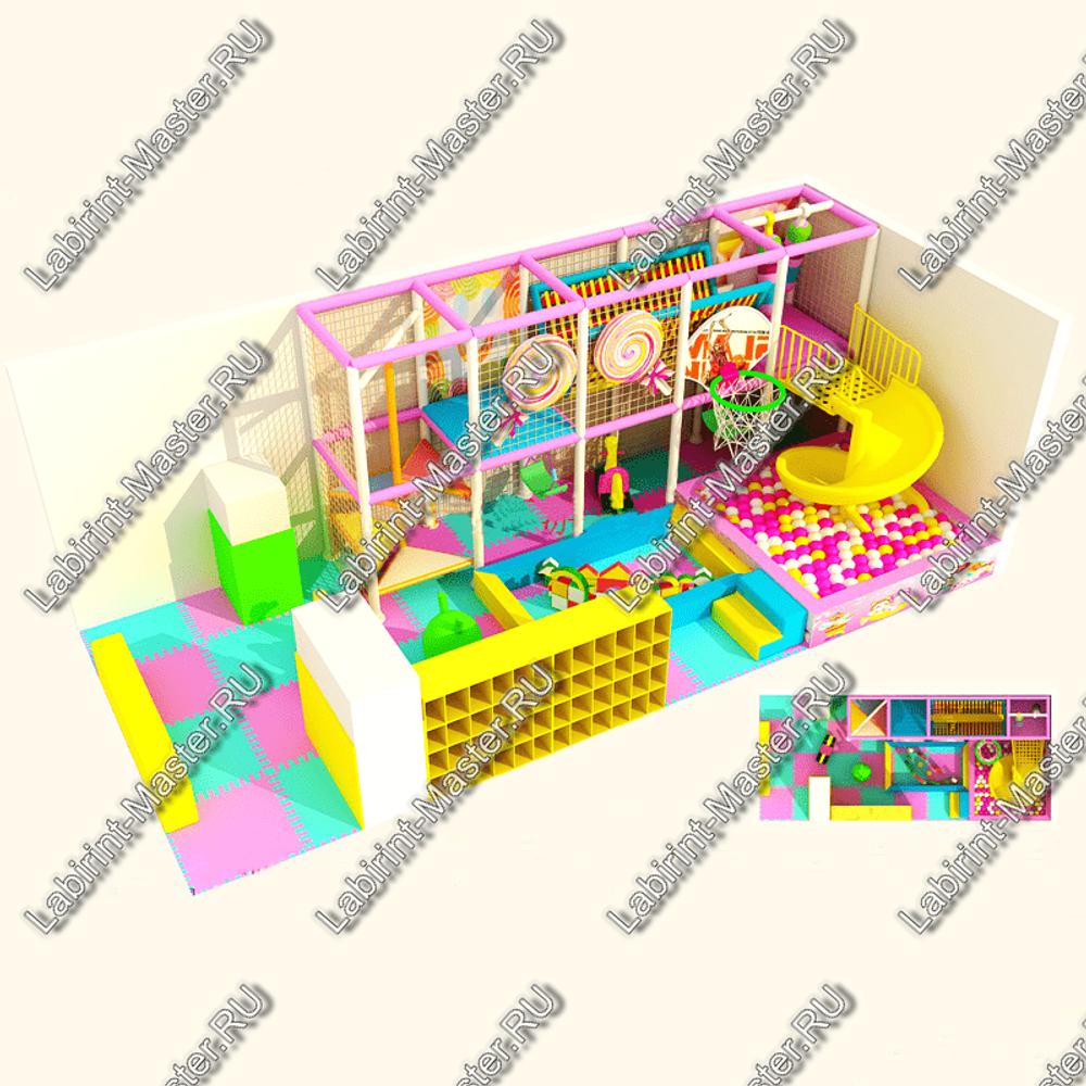 Детский игровой лабиринт «Солнечный лучик»