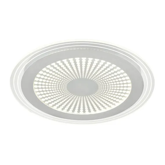 7739/80L MITRA LED SN 603 Светильник металл/акрил/белый/серебряный/прозрачный LED 80Вт 3000-6500К D480 IP20 пульт ДУ PROMISE