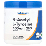 Nutricost, N-ацетил L-тирозин, без добавок, 100 г (3,6 унции)