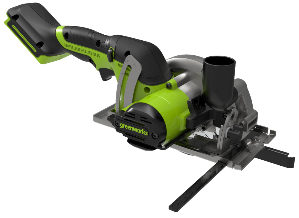 Циркулярная мини пила аккумуляторная Greenworks G24MCS Арт. 1501207, 24V, бесщеточная, без АКБ и ЗУ