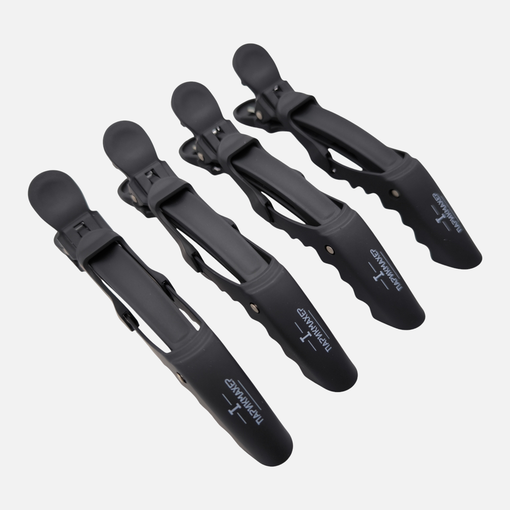 Зажимы для волос крокодил IPARIKMAHER Soft Touch 115 мм 4 шт