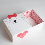 Коробка складная «Тебе», 15 х 15 х 8 см