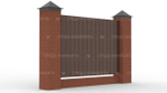 Деревянный забор ZBR0008