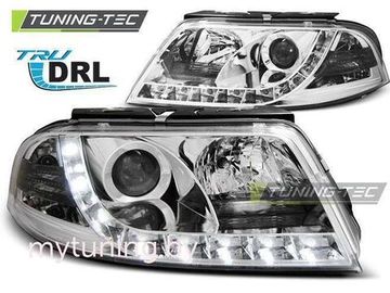 Передние фары tru drl chrome для VW Passat B5 GP