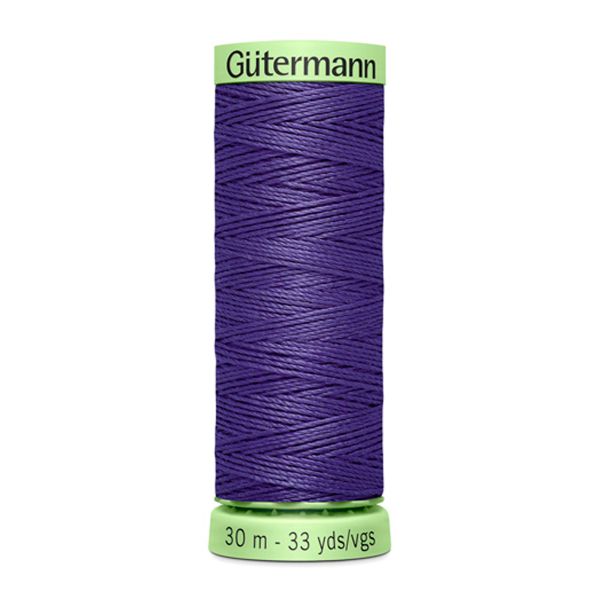 Нитки отделочные Gutermann Top Stitch 30 (30 метров), 5 кат. | 086 фиолетовый джинс