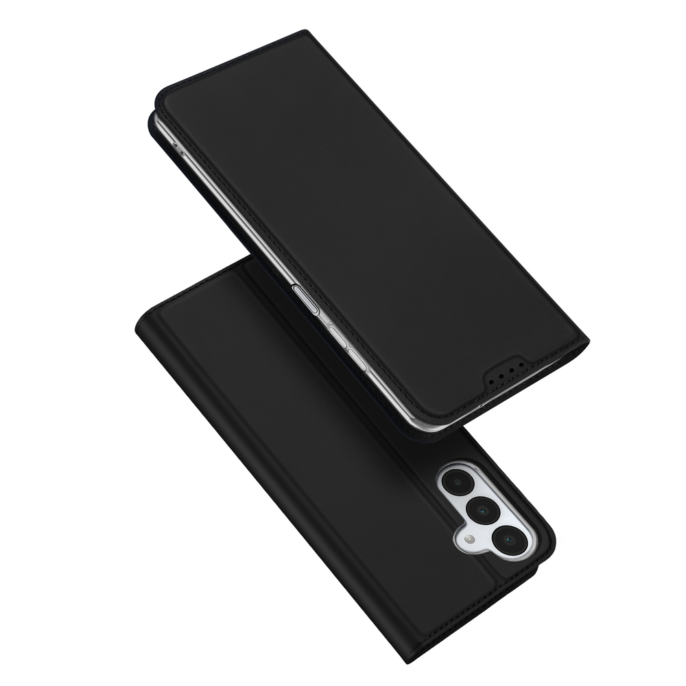 Чехол книжка из PU кожи черного цвета от Dux Ducis для Samsung Galaxy A17 5G, серия Skin Pro Series Case