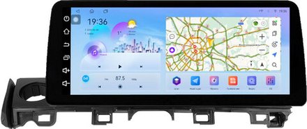 Магнитола для Mazda 6 2015-2018 (рамка LUX) - FarCar монитор 12.3" 2K QLED на Android 14, TS10, CarPlay, 4G SIM-слот
