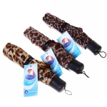 Зонт женский механический «Ultramarine - Леопард», 8 спиц, d-97, длина в слож. виде 23