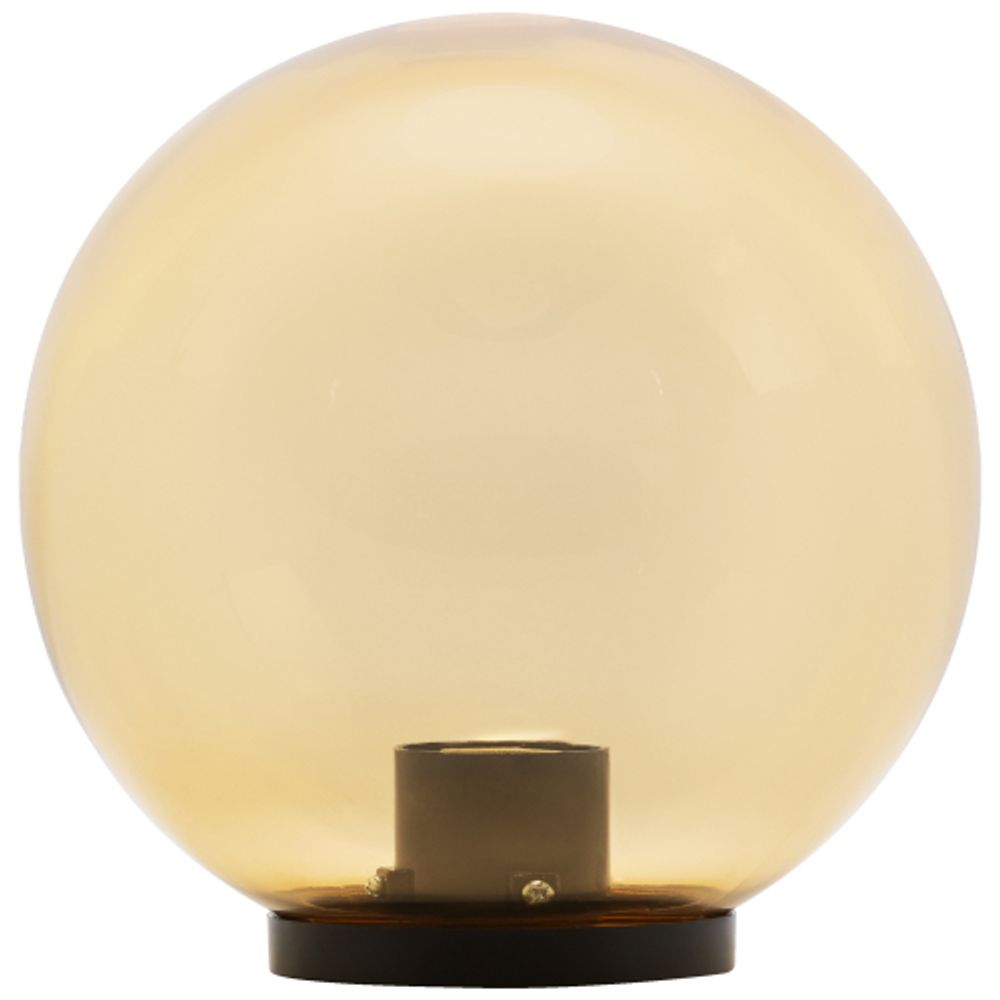 Садово-парковый светильник ЭРА НТУ 01-100-303 шар золотистый на опору / кронштейн IP44 Е27 max100Вт d300mm