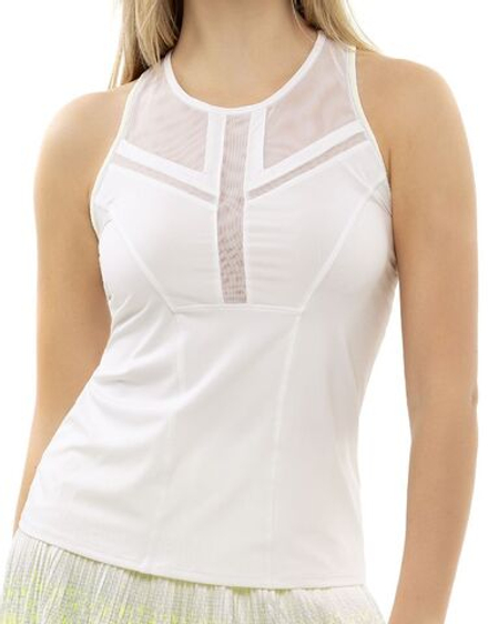 Топ теннисный Lucky in Love Nice To Pleat You Del 1 Center Line Tank W - white