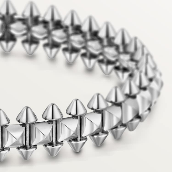 Clash de Cartier bracelet, flexible, medium model in white gold