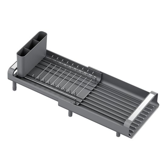 Сушилка для посуды atle раздвижная малая, серая