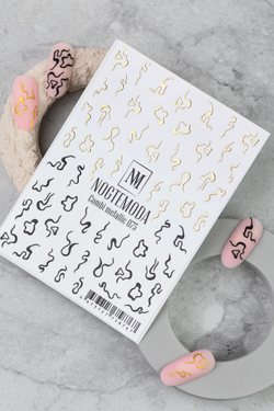 Nogtemoda Наклейки для ногтей Combi Metallic 075