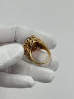 Кольцо с фиолетовым кристаллом