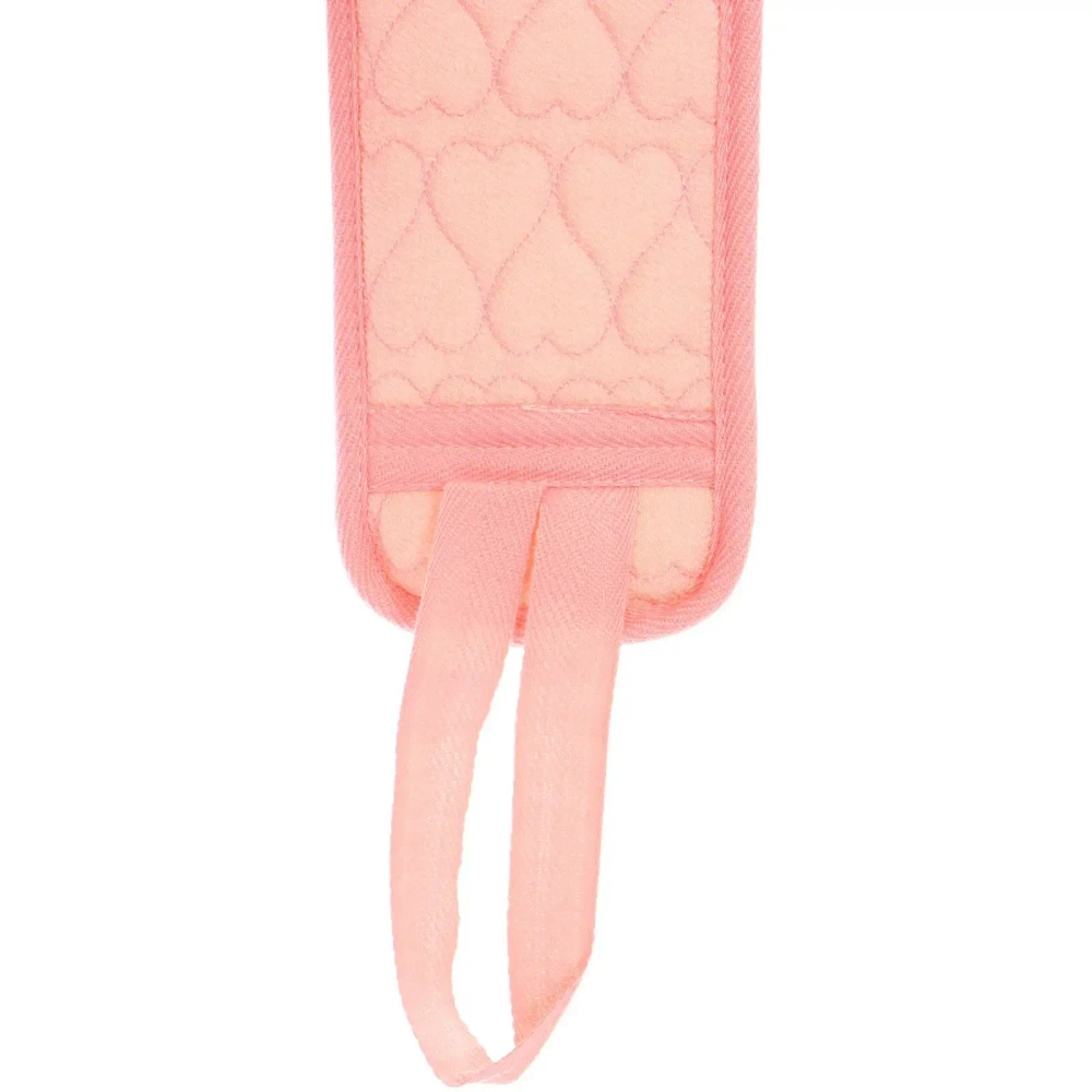 Мочалка для тела жёсткая «Premium - Dalila», цвет светло - розовый, 10*80см (ZIP пакет)