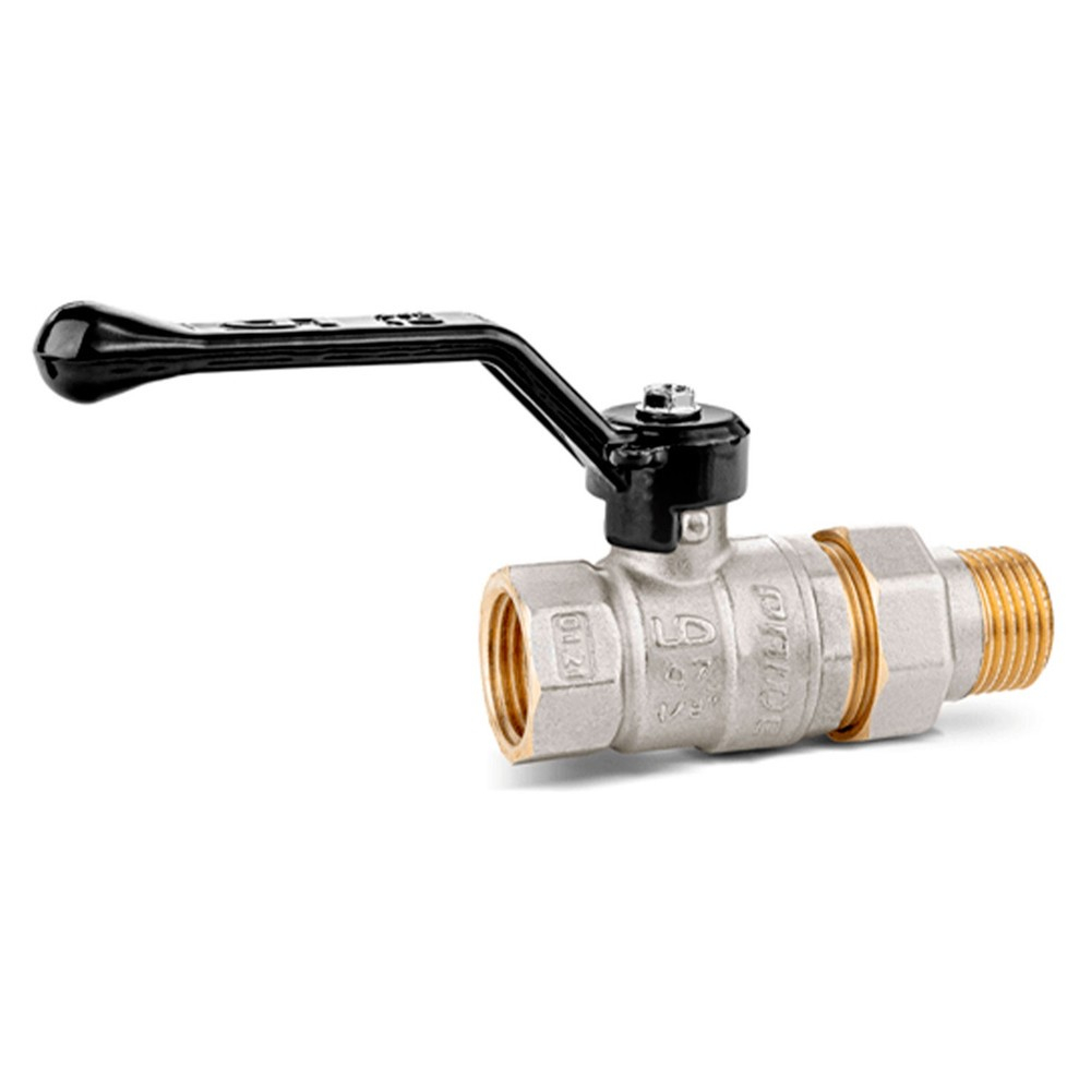Кран шаровой латунный LD Pride 47.32.В-ГШ.Р Ду 32 Ру 25 вн-американка, (рычаг)