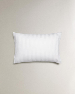 ZARA HOME НАВОЛОЧКА ИЗ САТИНА В ПОЛОСКУ (500 НИТЕЙ), БЕЛЫЙ