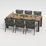 Стол обеденный ТЕЛЛА XL из тика 300x100