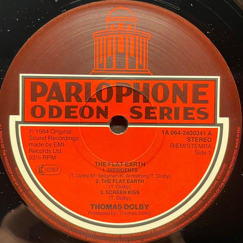 Thomas Dolby ‎– The Flat Earth (Европа 1984г.)