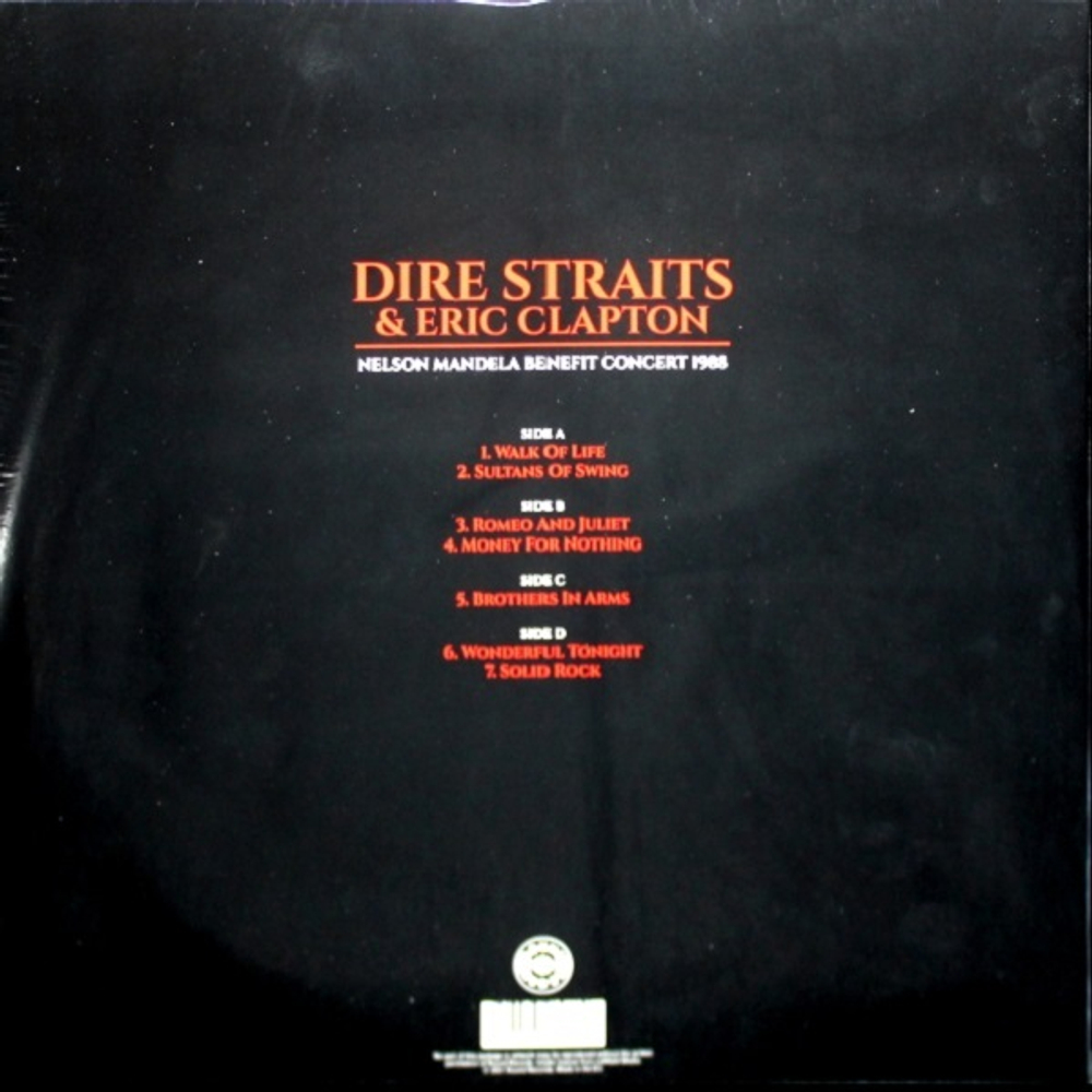 Dire Straits & Eric Clapton / Nelson Mandela Benefit Concert 1988 (Coloured Vinyl)(2LP)