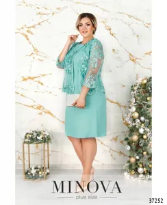 Платье №362СБ-бирюза Minova