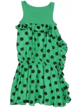 Зеленый сарафан в горошек REMIX