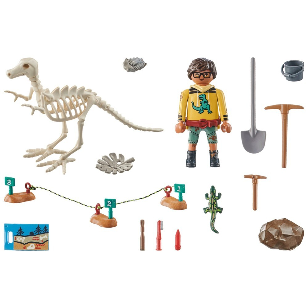 Playmobil - Dinos Раскопки со скелетом динозавра 71527 / артикул   71527  / GTIN 4008789715272