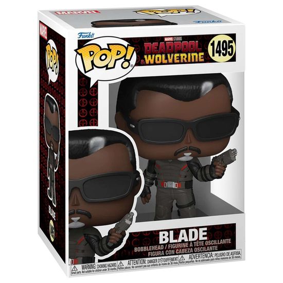 Фигурка Funko POP! Bobble Marvel Deadpool 3 Blade (1495) 84847 / Фигурка Фанко ПОП! по мотивам фильма "Дэдпул и Росомаха", Блэйд