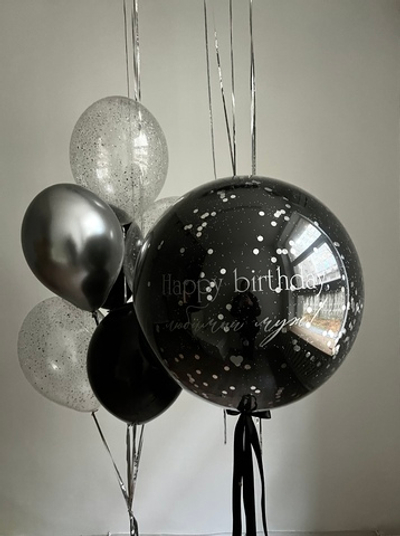 Набор для Мужчины 61 чёрный с конфетти