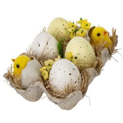 GAEM Изделие декоративное "Пасхальная композиция", L15 W10 H7,5 см