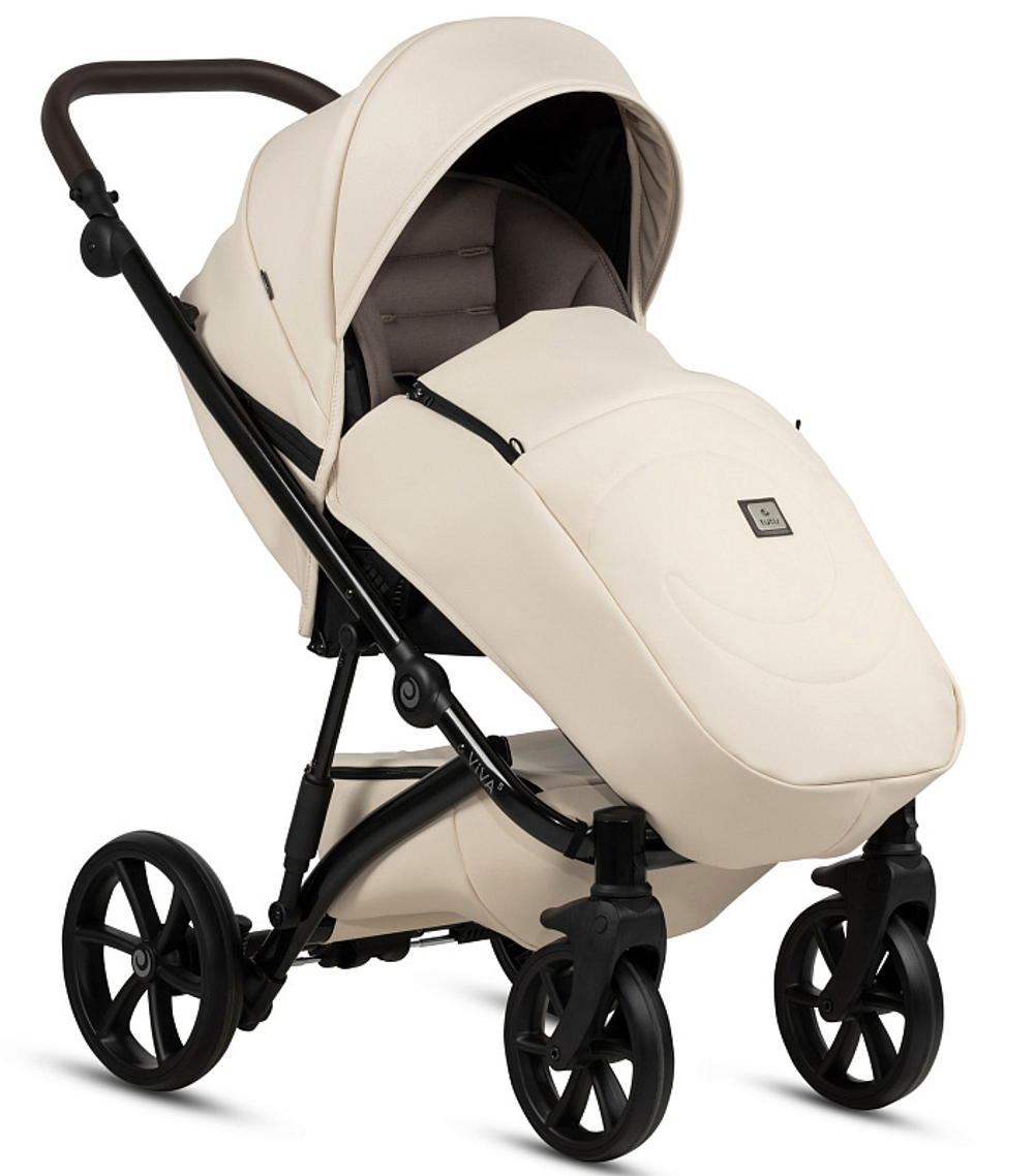 Детская коляска Tutis Viva 5 Plus Leather 2024 2 в 1 1452086 Vanilla
