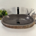 Раковина из речного камня RS-65155 64*36*15 0858