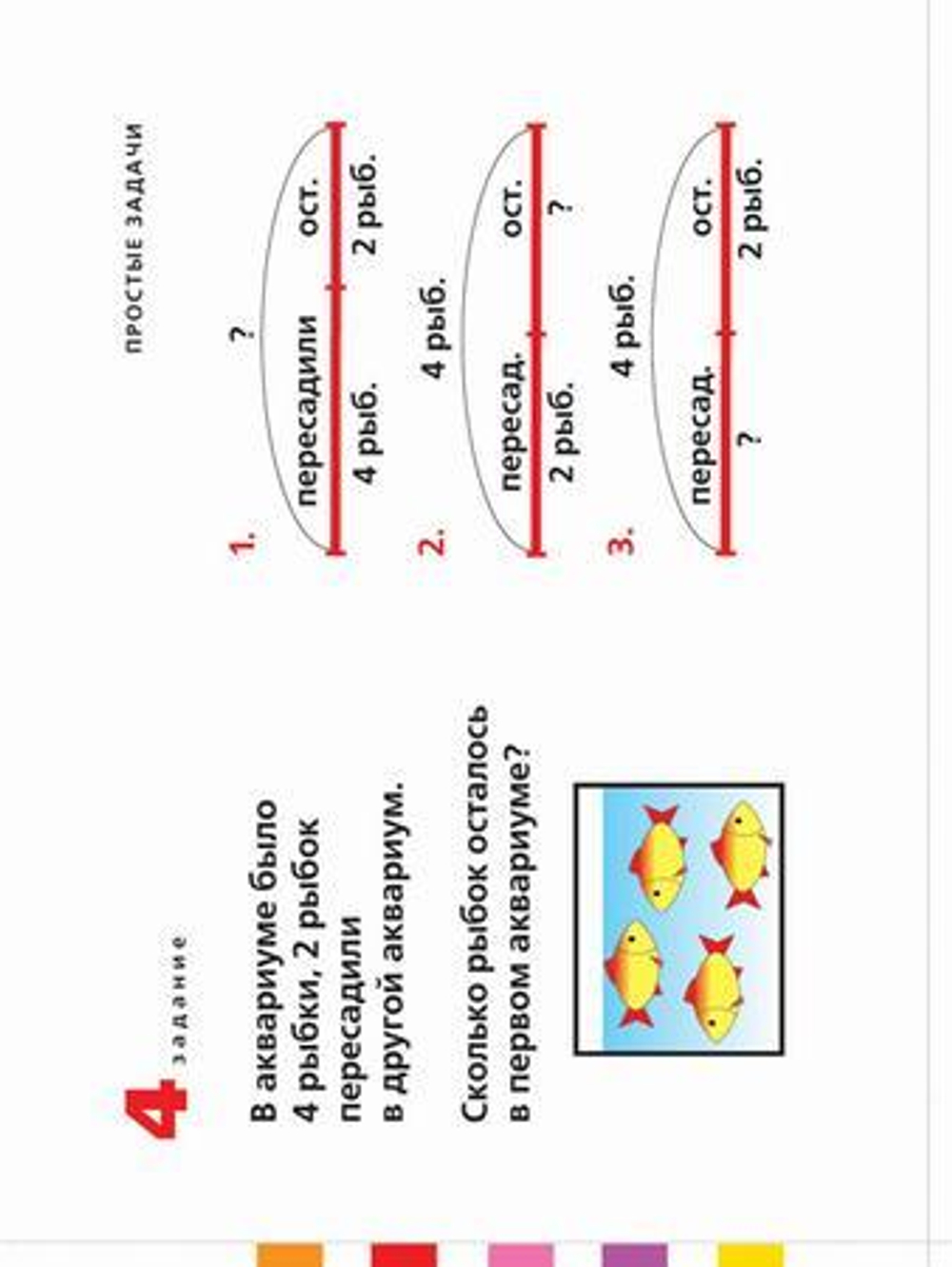 Комплект таблиц "Простые задачи"; 2 табл.+128 карт.