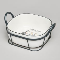 ФОРМА НА МЕТАЛ.ПОДСТАВКЕ LEFARD "FAMILY FARM" 26,5*21*12,5 CM 2100 МЛ