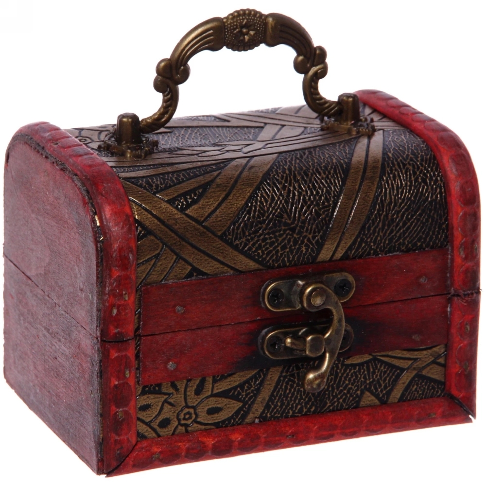 Сундук - шкатулка из дерева «STEFANO», цвет как на фото,12*8*8см