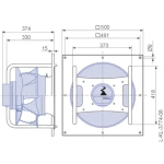 Модульный вентилятор Menerga Radial fan GR (ZIEHL-ABEGG ZAvblue)