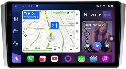Магнитола для SsangYong Rexton 2 Y250 2007-2012 - FarCar 3271M монитор 9.5" 2K QLED на Android 13, TS10, CarPlay, 4G SIM-слот