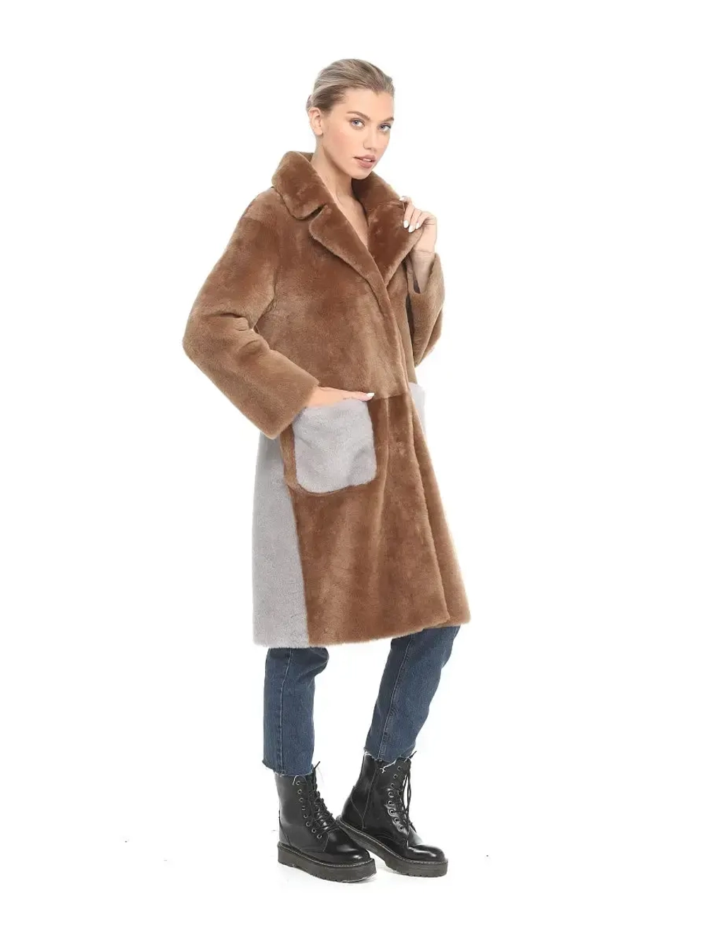 Шуба женская натуральная овчина Турция